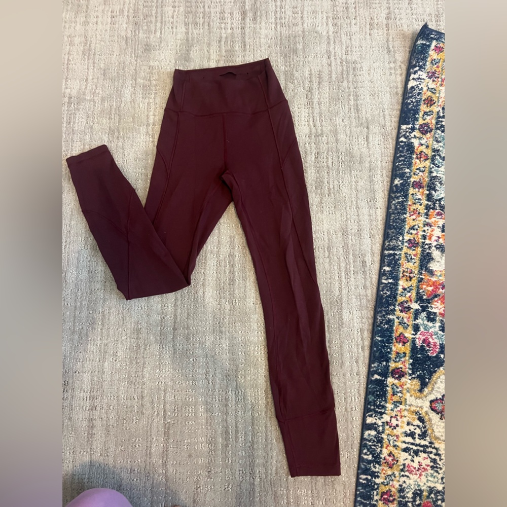 Lululemon Burgundy Leggings